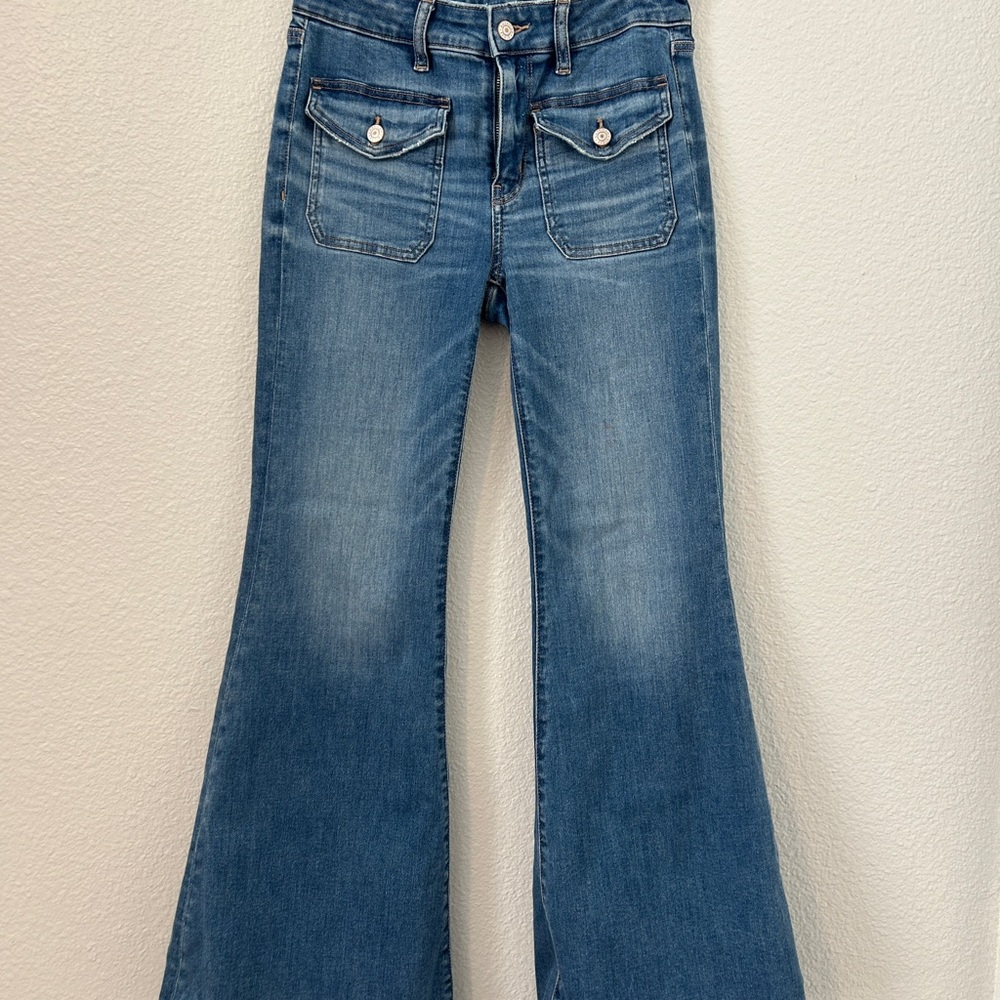 American Eagle Outfitters Blue Flare Jeans